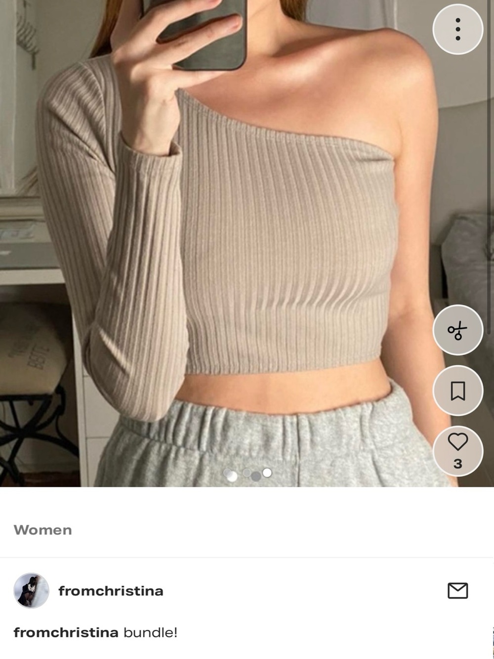Ribbed One-Shoulder Crop Top